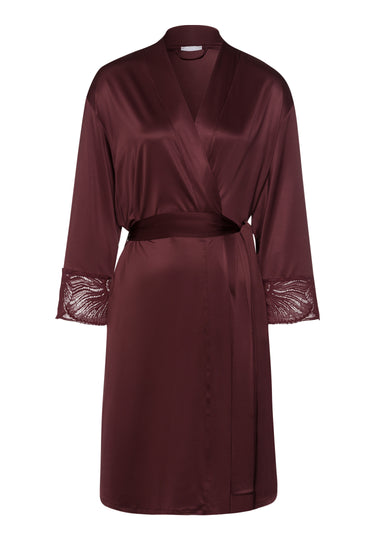 Lilith Lace Trim Kimono | Vivid Brown 70834-2421